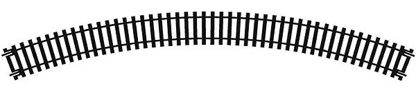 Double rail courbe R2 438mm de rayon 45° (8 voies au cercles)