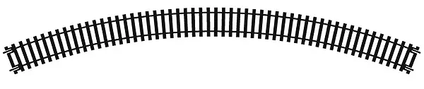 Double rail courbe R3 505mm de rayon 45° (8 voies au cercle)