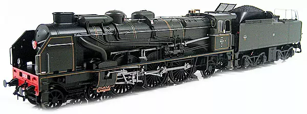 Locomotive à vapeur 231 E30 tender 37A 114 dépôt La Chapelle