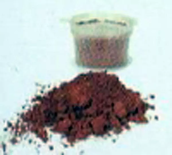 Terre à décors 5 grammes de couleur rouille brune