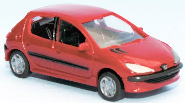 Peugeot 206 5 portes livrée rouge Aden