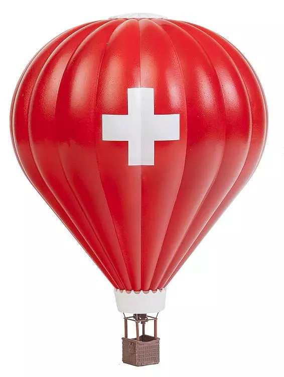 Montgolfière livré symbole suisse