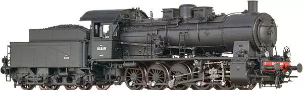Locomotive à vapeur 050 B 646 livrée noire du dépôt de Hargarten