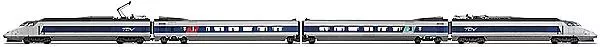 Coffret TGV SUD-EST 4 éléments livrée bleu