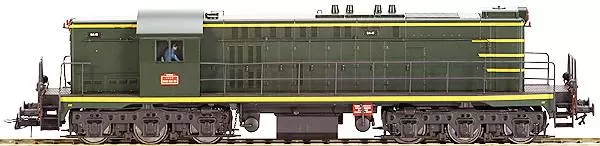 Locomotive diesel A1A A1A 040 DA-11 livrée verte