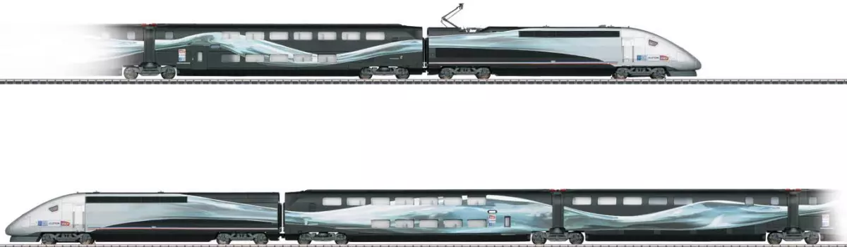Coffret 5 éléments TGV record du monde V150