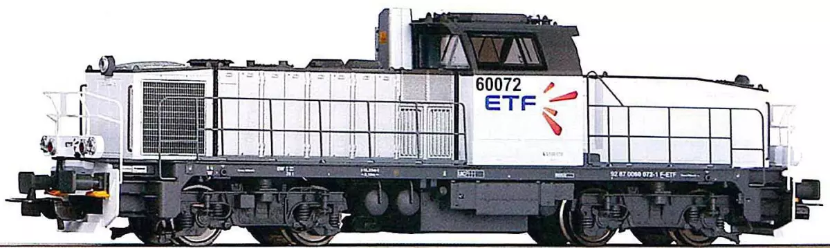 Locomotive diesel BB 60000 livrée ETF (Photo indicative)