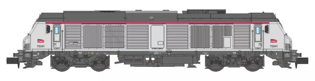 Locomotive Diesel SNCF Intercité n°75333 Echenne N