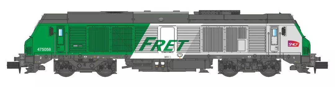 Locomotive Diesel SNCF FRET n°475058