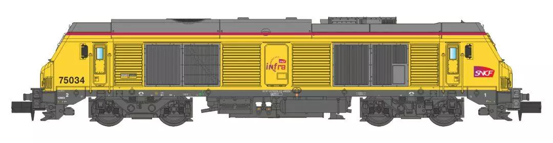 Locomotive Diesel INFRA n°675032 Echenne N