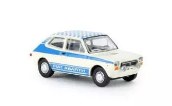 Fiat 127 Abarth bleue et blanche