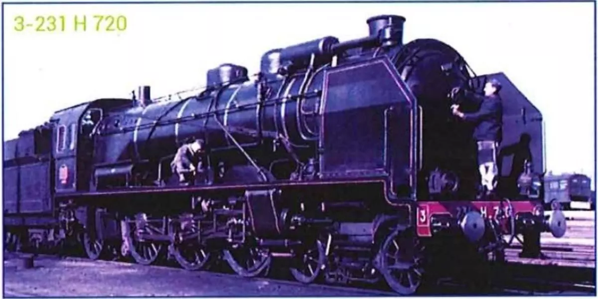 Locomotive à vapeur SNCF Pacific ÉTAT 3-231 D 602, Batignolles, tender 22 C 267 Digitale Sound