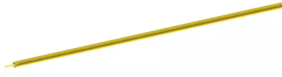 Bobine de fil jaune 10m en section 0.7mm²