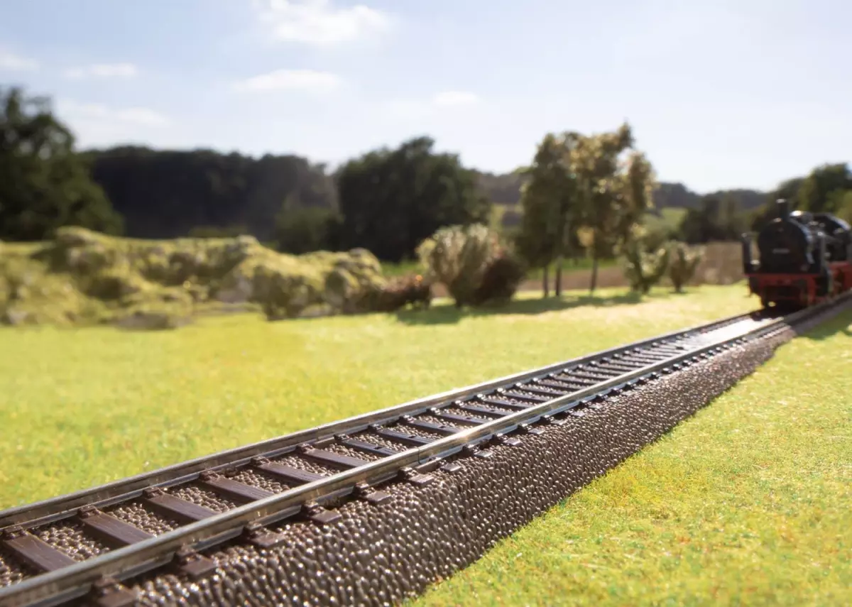 Rail courbe rayon 437.5mm angle 5.7°, rail de compensation pour aiguillage de 30°