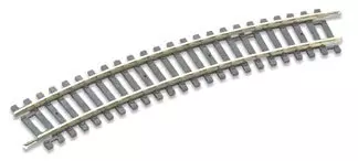 Rail courbe  22.5°, 16 au cercle, rayon 438mm, code 100