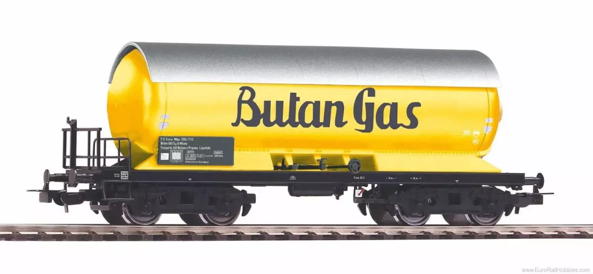 Wagon citerne "Butan Gasa" livrée jaune Piko 58988 - HO : 1/87 - FS - EP III