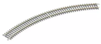 Rail courbe 45°, 8 au cercle, rayon 438mm, code 100