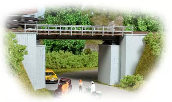 Pont rail route moderne - 1/87 HO - Auhagen 11428
