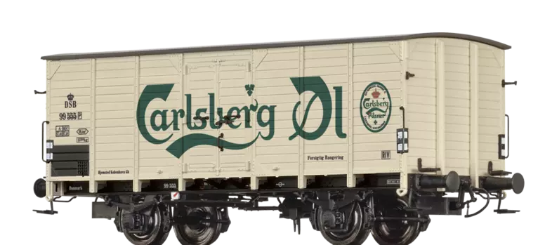 Wagon à bière CARLSBERG DSB - HO 1/87 - Brawa 49066