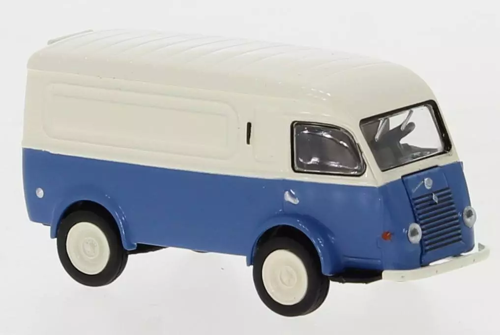 Véhicule Renault Goélette SAI 3709 livrée bleue et blanche - HO 1 : 87