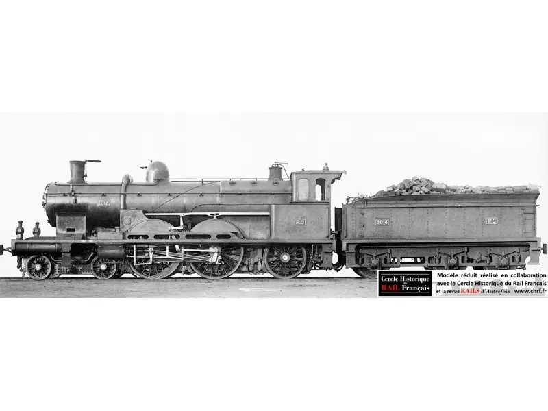 [Kit] Locomotive à Vapeur AMF87 E132 Kit 221 Atlantic - HO 1/87 - SNCF / PO