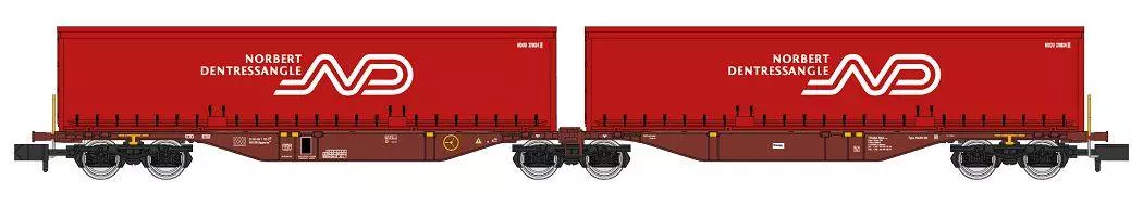 Wagon Porte-conteneur Sggmrss90 "N D" REE MODELES NW207 - N 1/160 - EP V/VI