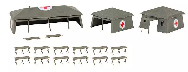 3 tentes médicales militaires FALLER 144109 - HO 1/87 - EP V