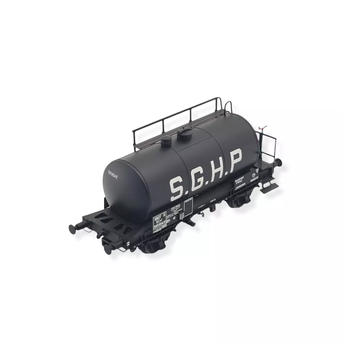 Wagon citerne Uedinger "S.G.H.P." Noir 24m3 EXACT TRAIN 20598 - SNCF - HO 1/87