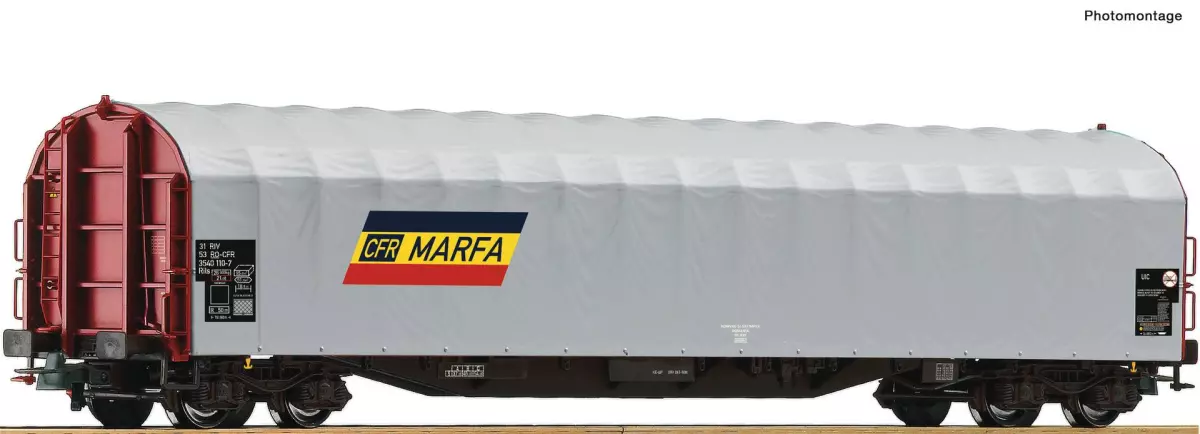 Sliding tarpaulin wagon- CFR Marfa