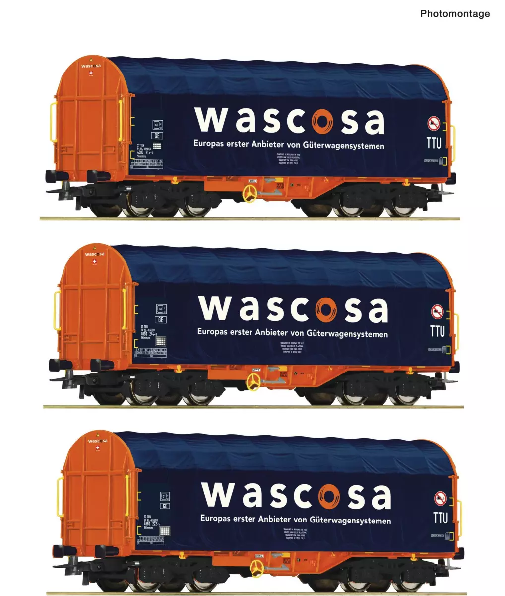 3 piece set Sliding tarpaulin wagons- Wascosa
