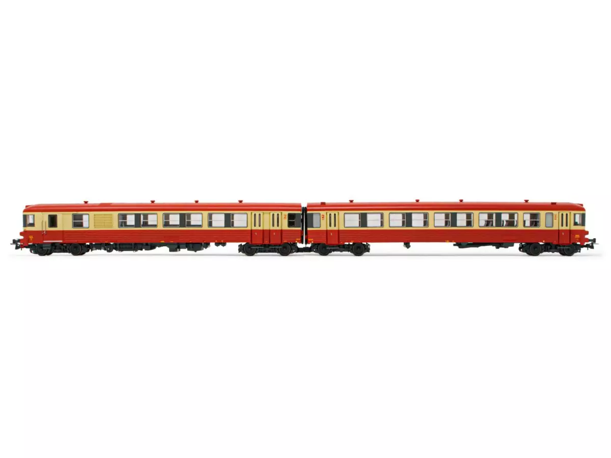Autorail EAD X 4300, SNCF, livrée rouge et beige