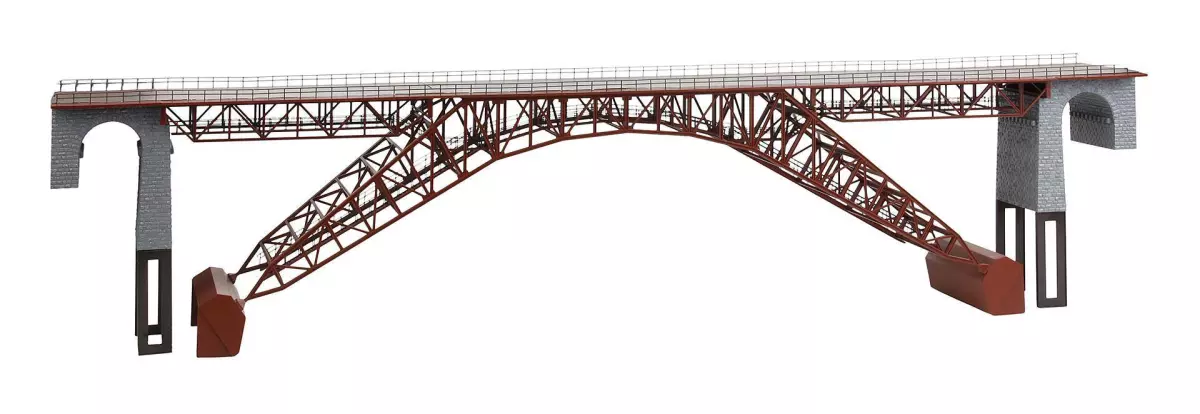 Pont ferroviaire en acier Faller 191776 - HO : 1/87 - 1100 x 115 x 255 mm
