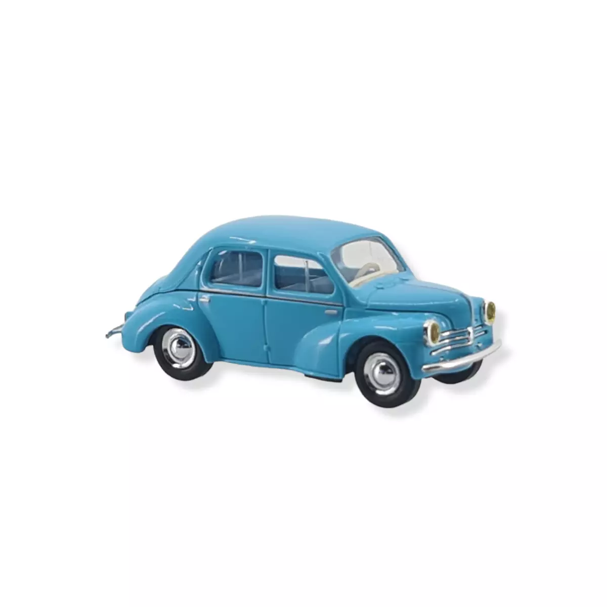 Renault 4 CV blue livery with yellow headlights Busch 46519 - HO : 1/87 - EP III