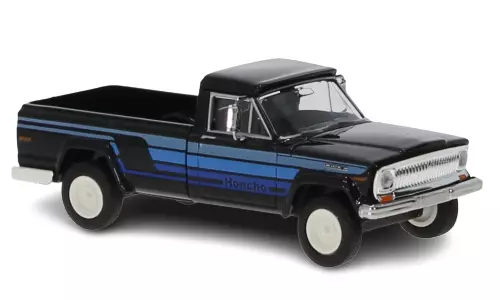 Voiture Jeep Gladiator B noir et bleu "Honcho"  BREKINA 19810 - HO 1/87