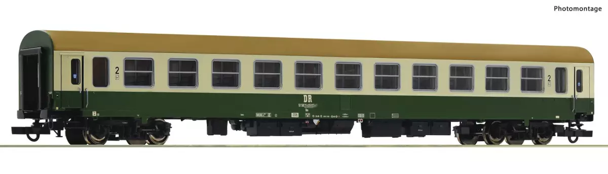 2nd class express train passenger coach- DR