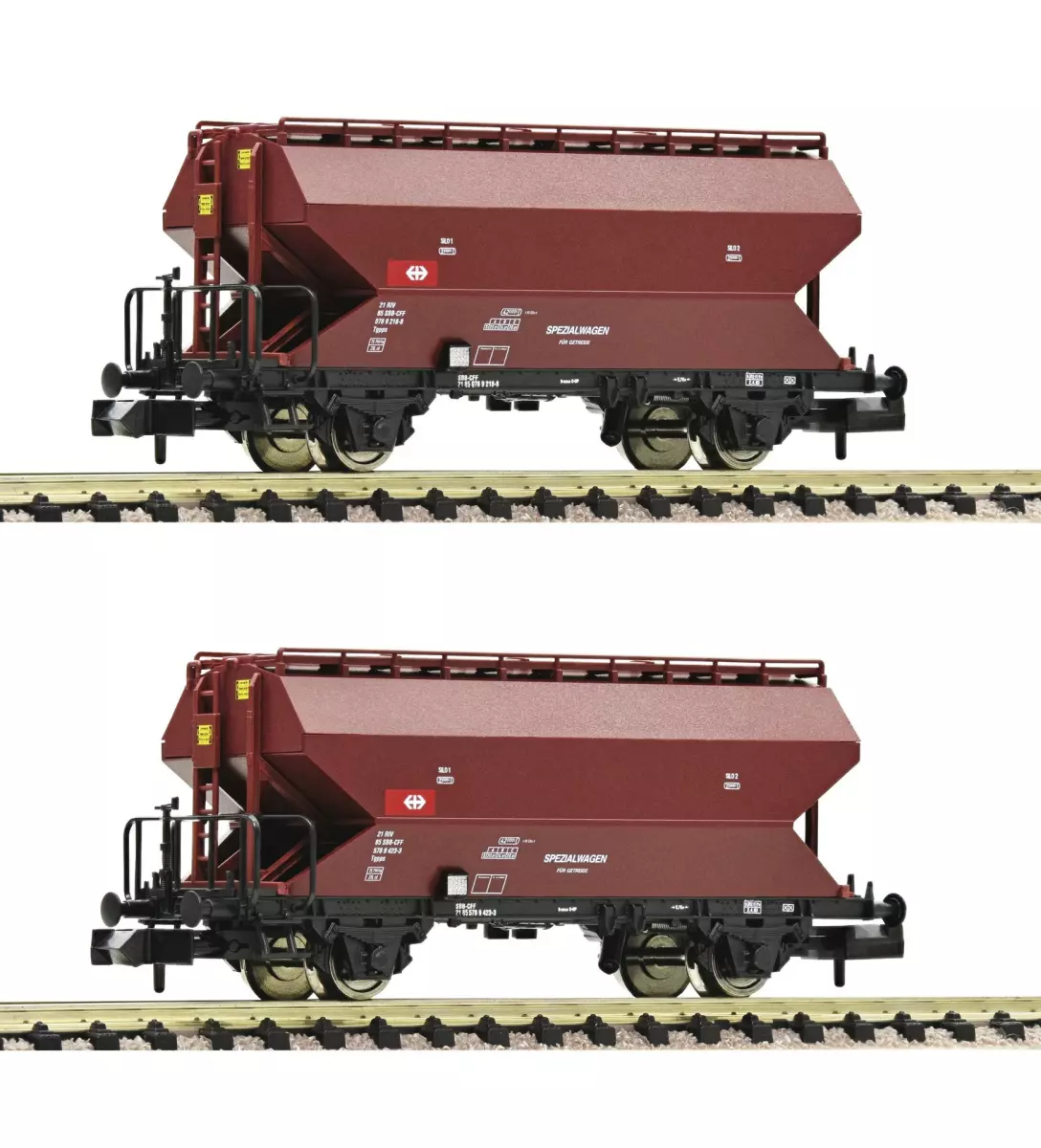 2 piece set Grain silo wagons- SBB