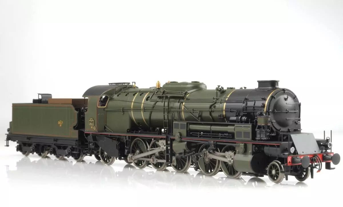 Locomotive vapeur tender 1-151 A 7 DCC LEMATEC HO213/8 - SNCF - HO 1/87 - Ep III