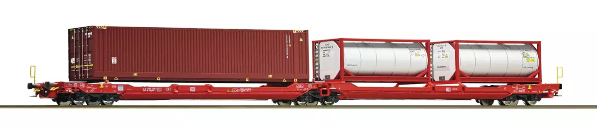 Articulated double pocket wagon T3000e- DB AG