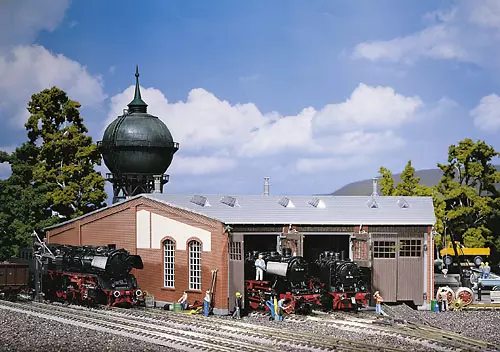 Rotonde à locomotives à 3 emplacements (exécution longue)