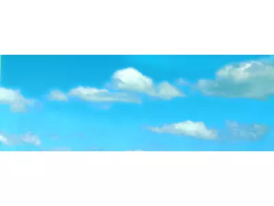 Fond de nuages en 2 parties 276x80 cm
