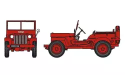 Fireman's jeep of the city of Fumay