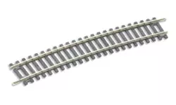 Rail courbe rayon 571,5 mm 11,25° Peco ST238 - HO : 1/87 - Code 100