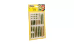 Bandes et touffes d'herbe nuances de vert NOCH 07125 - Toutes échelles