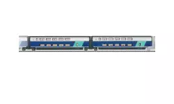 Set 2 cars for TGV Euroduplex Märklin 43433 - SNCF - HO : 1/87 - EP VI