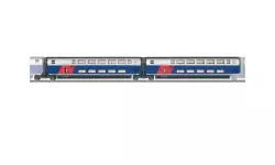Set 2 cars for TGV Euroduplex Märklin 43423 - SNCF - HO : 1/87 - EP VI