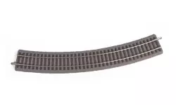 Rail courbé avec ballast voie A de dimensions 546 mm