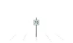 TIV "70" arrivée de limitation à 70km/h  BOISMODELISME 115016 - HO 1/87 - SNCF