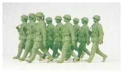 Grenadiers en marche, à peindre