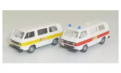 Lot de 2 véhicules VW T3 de Police ASB