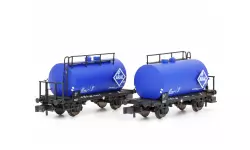 Set 2 Wagons citernes Aral Hobbytrain H24833 - DB - N 1/160 - EP IV